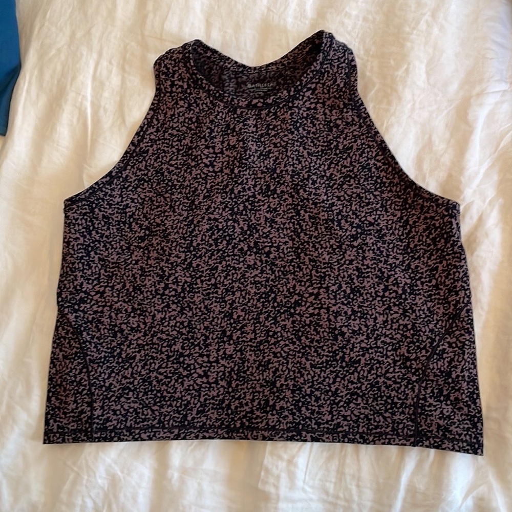 Athleta 3X Shanti Crop Jacquard Tank Top